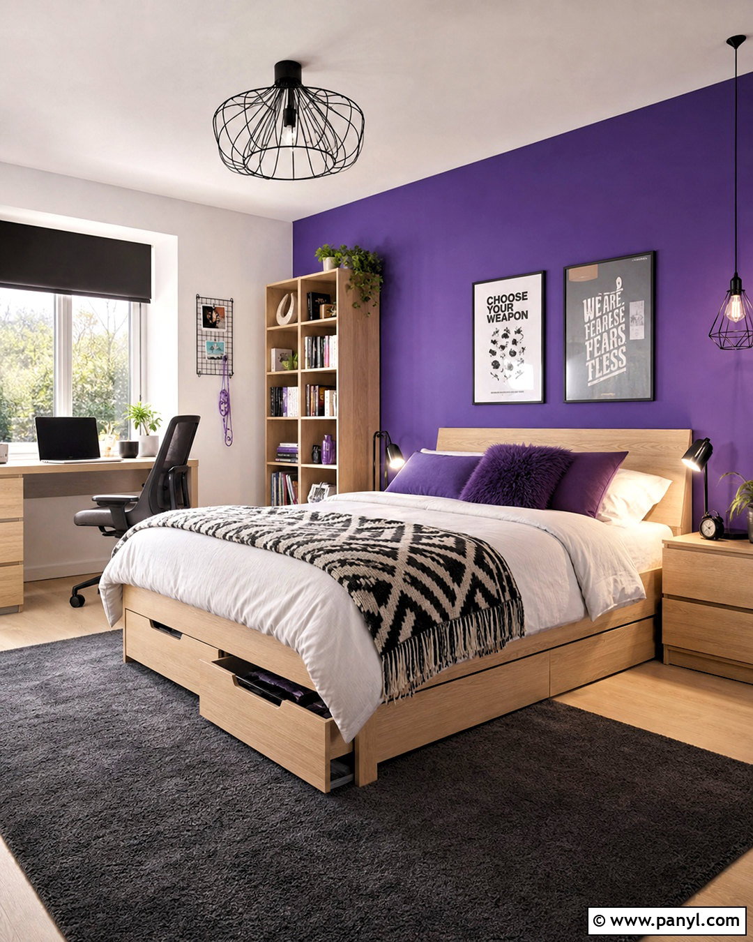Violet Teen Bedroom - 20 violet room ideas