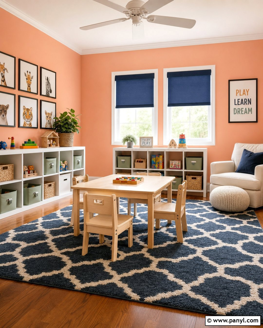 Vivid Peach 025 Playroom - 20 Peach Benjamin Moore Wall Colors