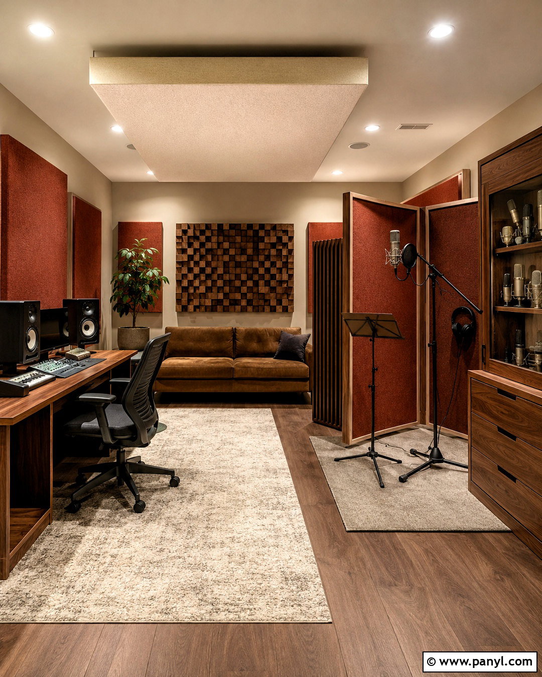 Vocal Recording Music Studio - 20 music studio decor interior design ideas