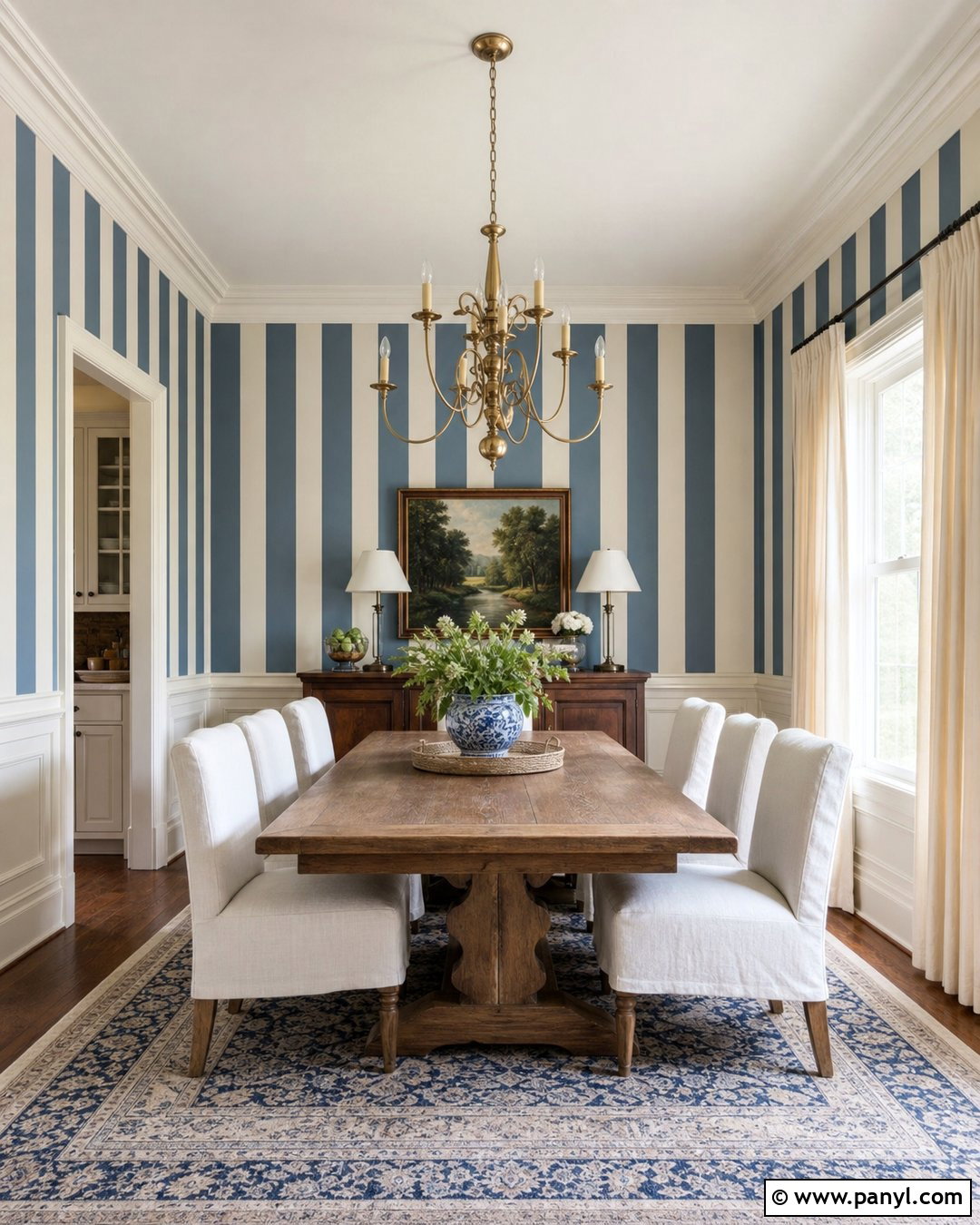 Wainscoting And Wall Paint Stripes - 30 Wall Lines Paint Stripes