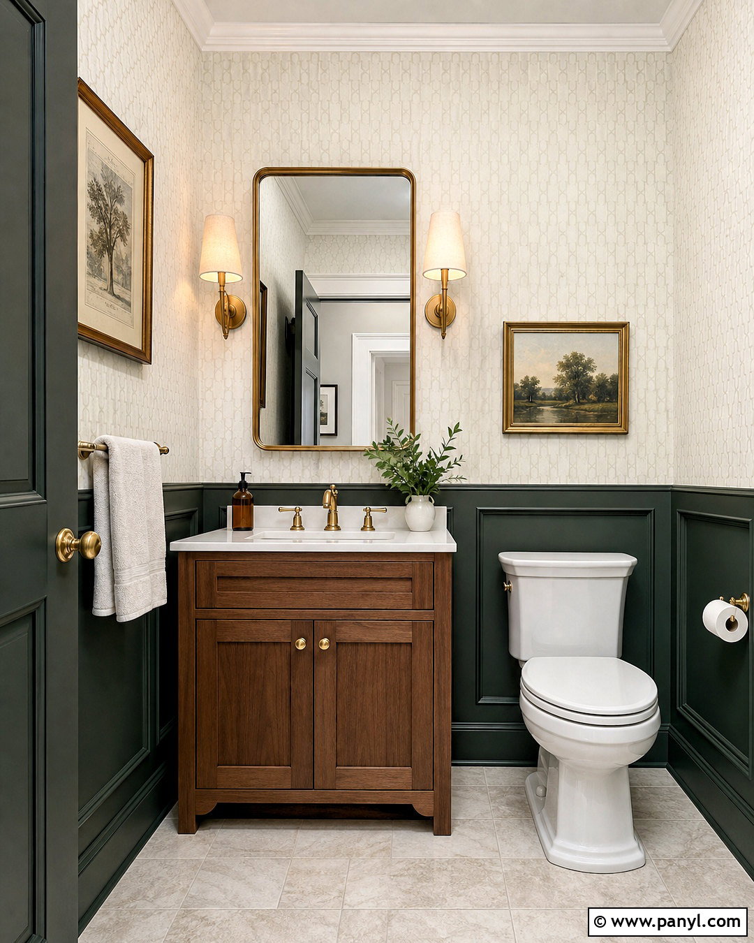 Wainscoting Half Bathroom - 20 half bathroom inspiration ideas