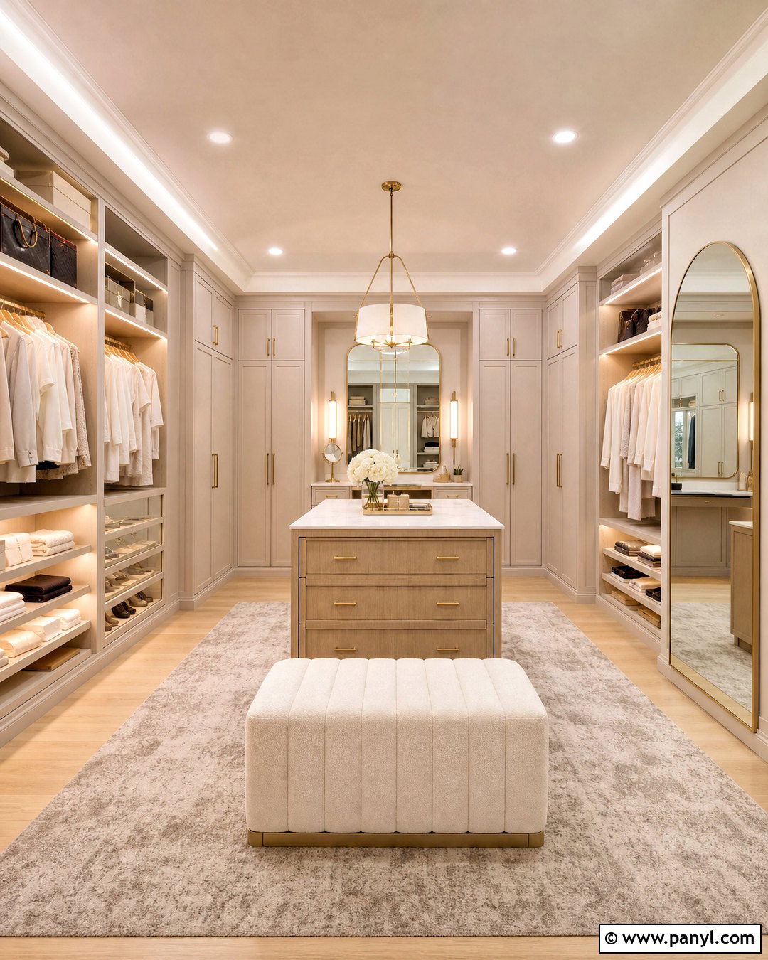 Walk-In Dressing Room - 20 empty rooms interior ideas