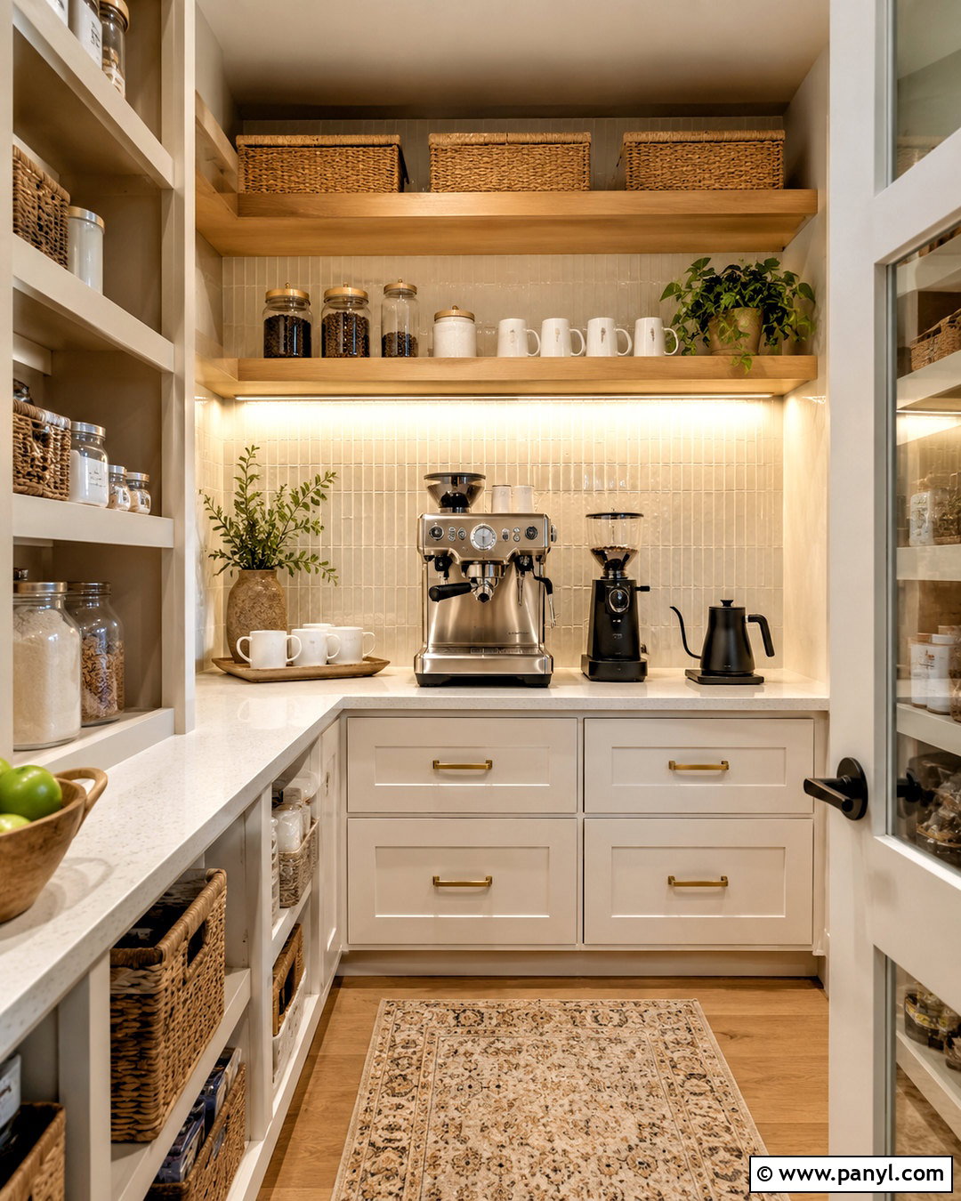 Walk-In Pantry Coffee Bar - 20 modern coffee bar ideas
