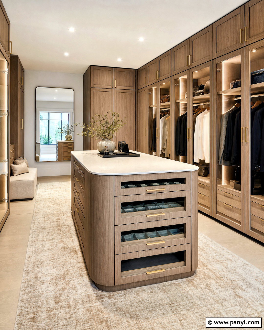 Walk-In Wardrobe With Island - 20 trending wardrobe design ideas