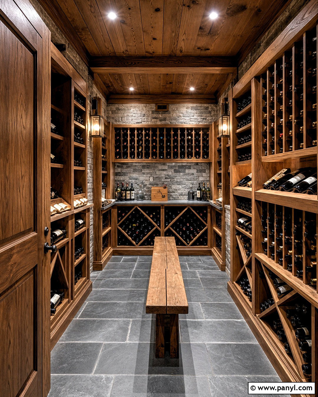 Walk-In Wine Cellar - 20 wine cellar basement rustic ideas