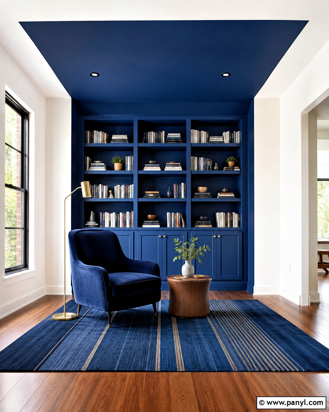 Wall And Ceiling Colour Blocking - 20 colour blocking interior ideas