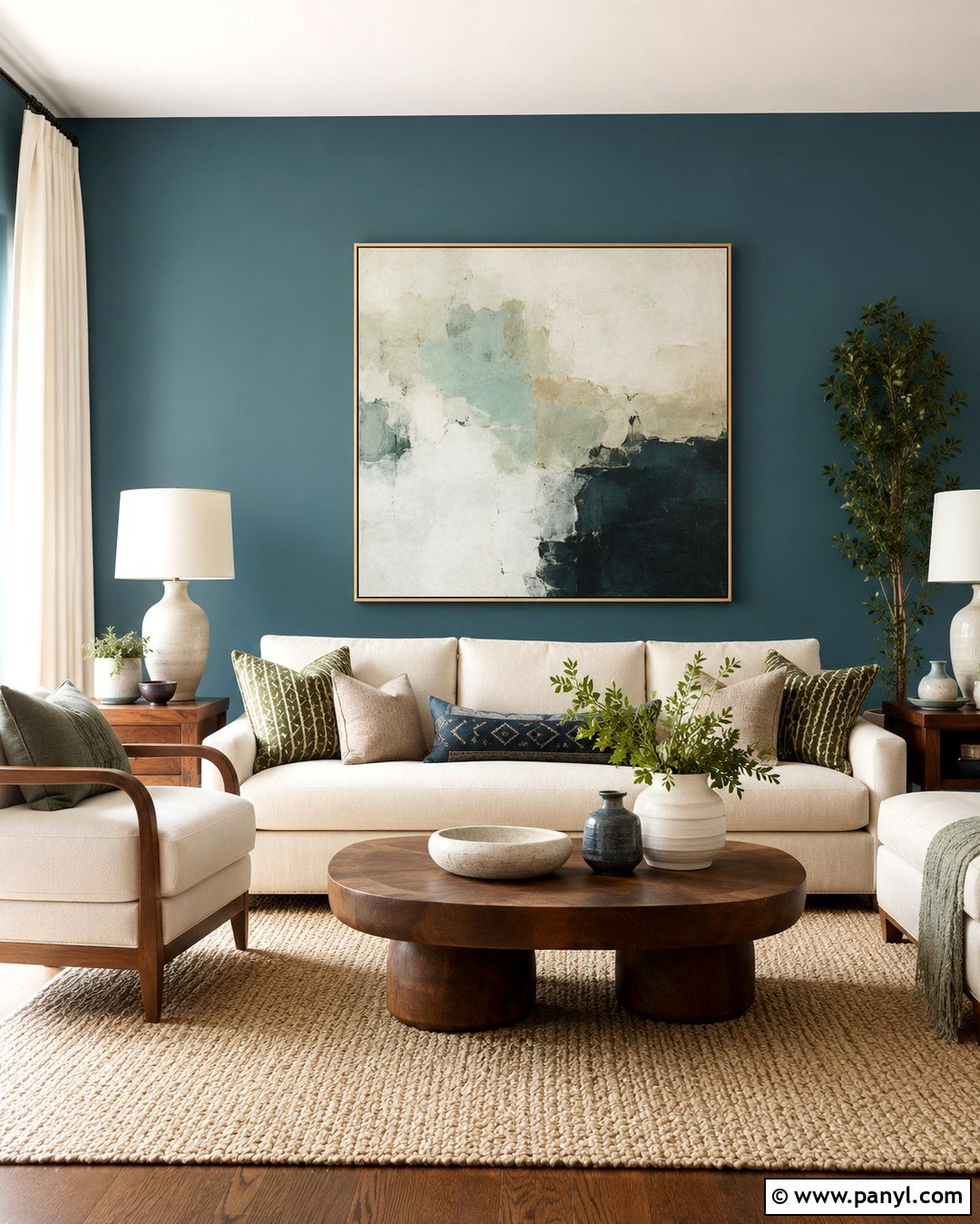 Wall Behind The Sofa - 20 Which Walls To Paint Accent Ideas