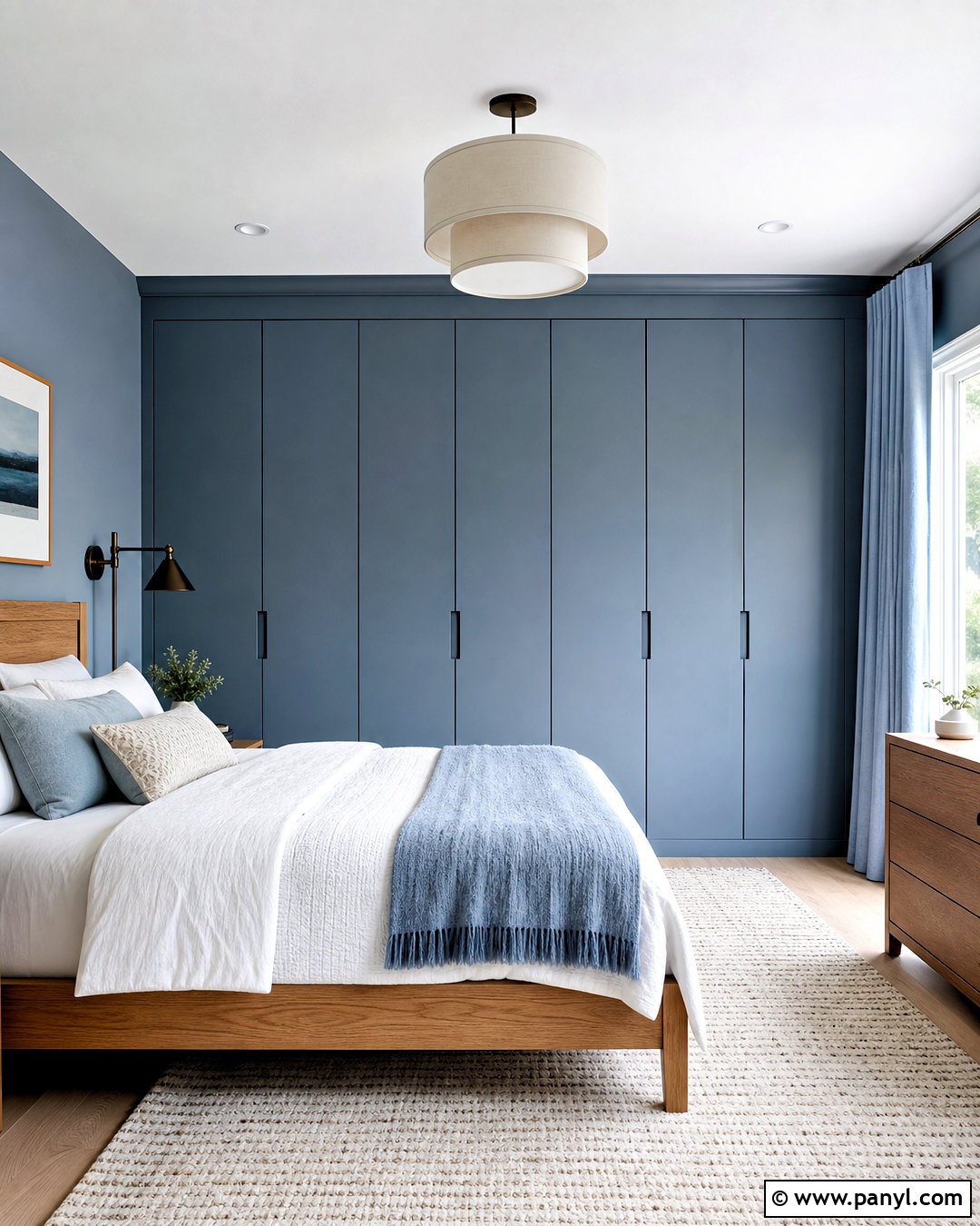 Wall Color Matched Wardrobe - 20 wardrobe colour ideas bedrooms