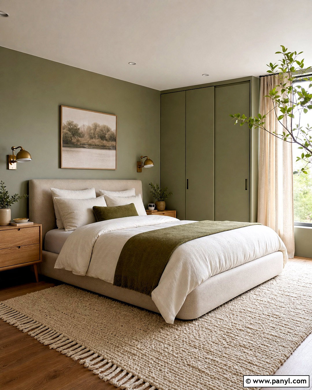 Wall-Matched Sliding Wardrobe - 20 sliding wardrobe color ideas bedroom ideas