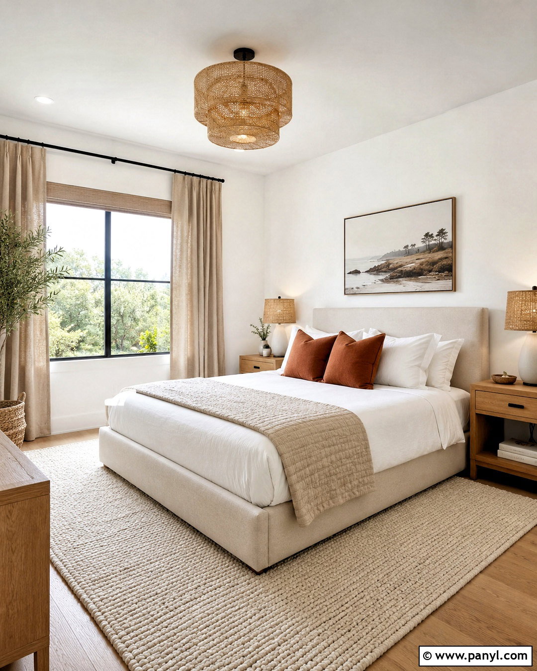 Wall White Bedroom With Linen Textiles - 20 Wall White Farrow And Ball Ideas