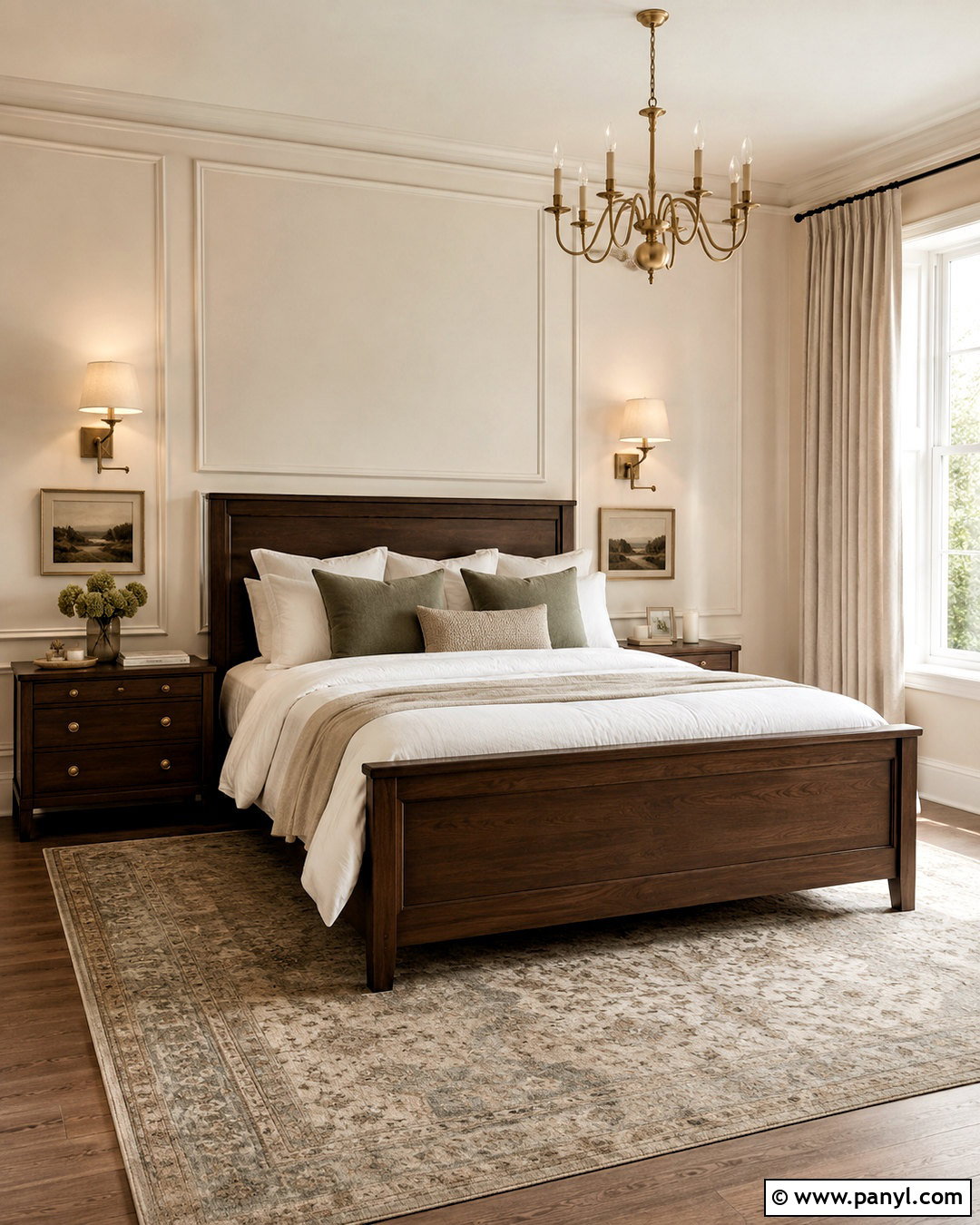 Wall White Bedroom With Painted Paneling - 20 Wall White Farrow And Ball Ideas