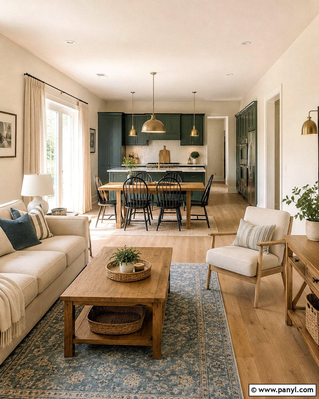 Wall White Open Plan Room With Color Zoning - 20 Wall White Farrow And Ball Ideas