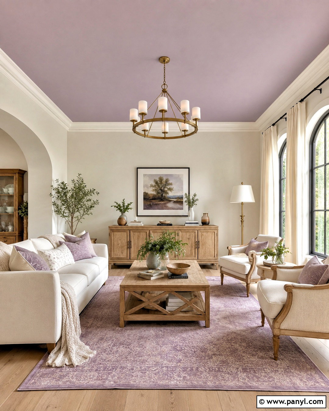 Wallflower Ceiling With Neutral Walls - 20 Wallflower Color Ideas