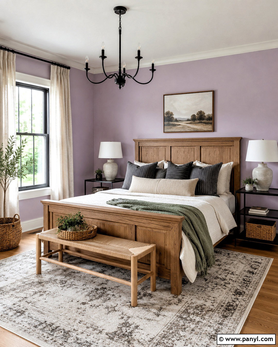 Wallflower Modern Farmhouse Bedroom - 20 Wallflower Color Ideas