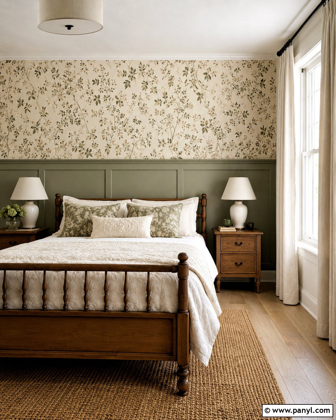 Wallpaper And Panel Accent Wall - 20 diy accent wall bedroom ideas