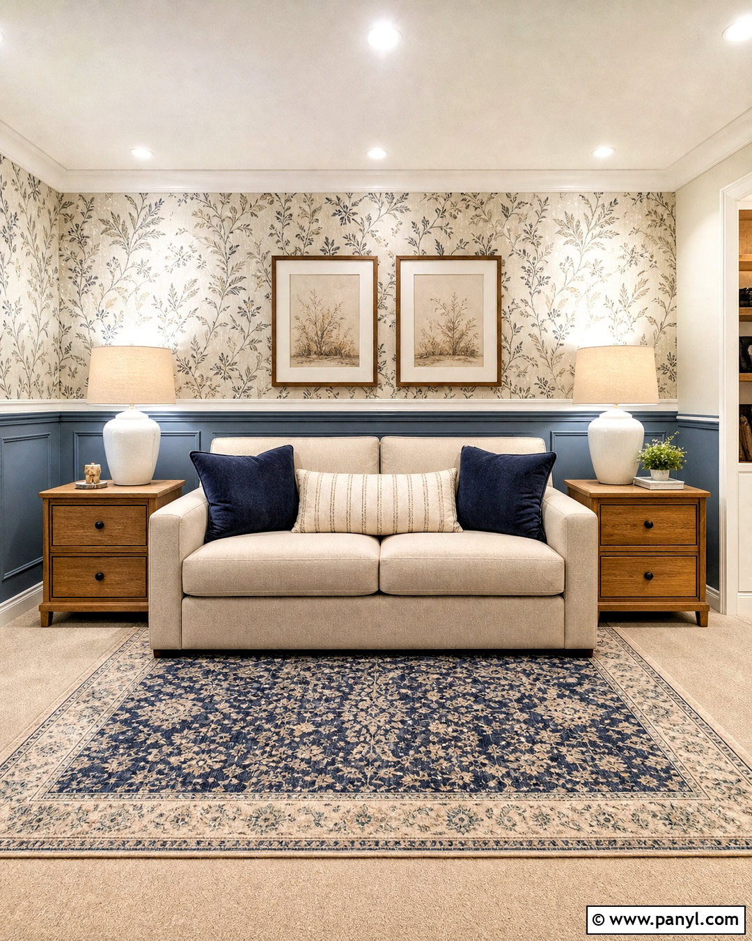 Wallpaper And Wainscoting Basement Accent Wall - 20 basement accent wall ideas