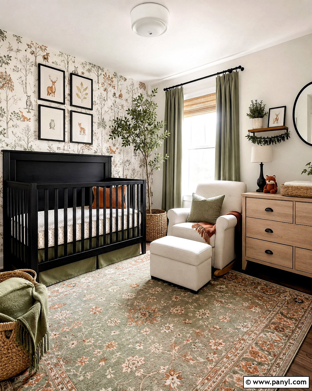 Wallpaper Black Crib Nursery - 20 black crib nursery ideas