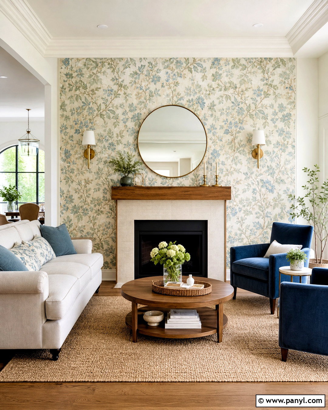 Wallpaper Fireplace Wall - 20 flat fireplace wall ideas