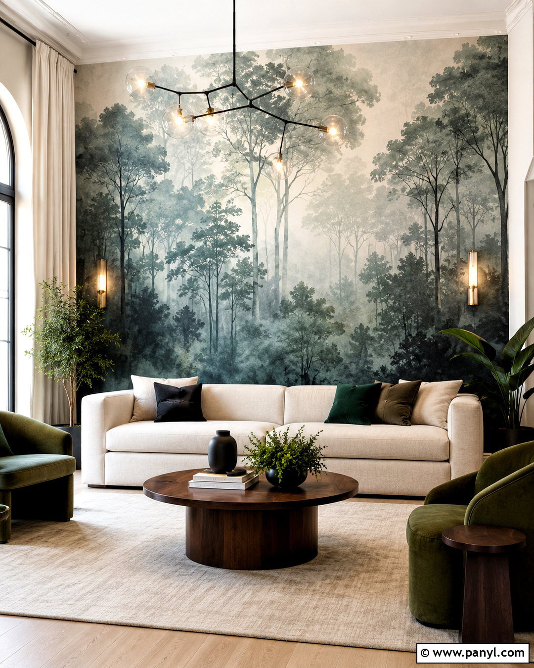 Wallpaper Mural Accent Wall - 35 tall accent wall high ceilings