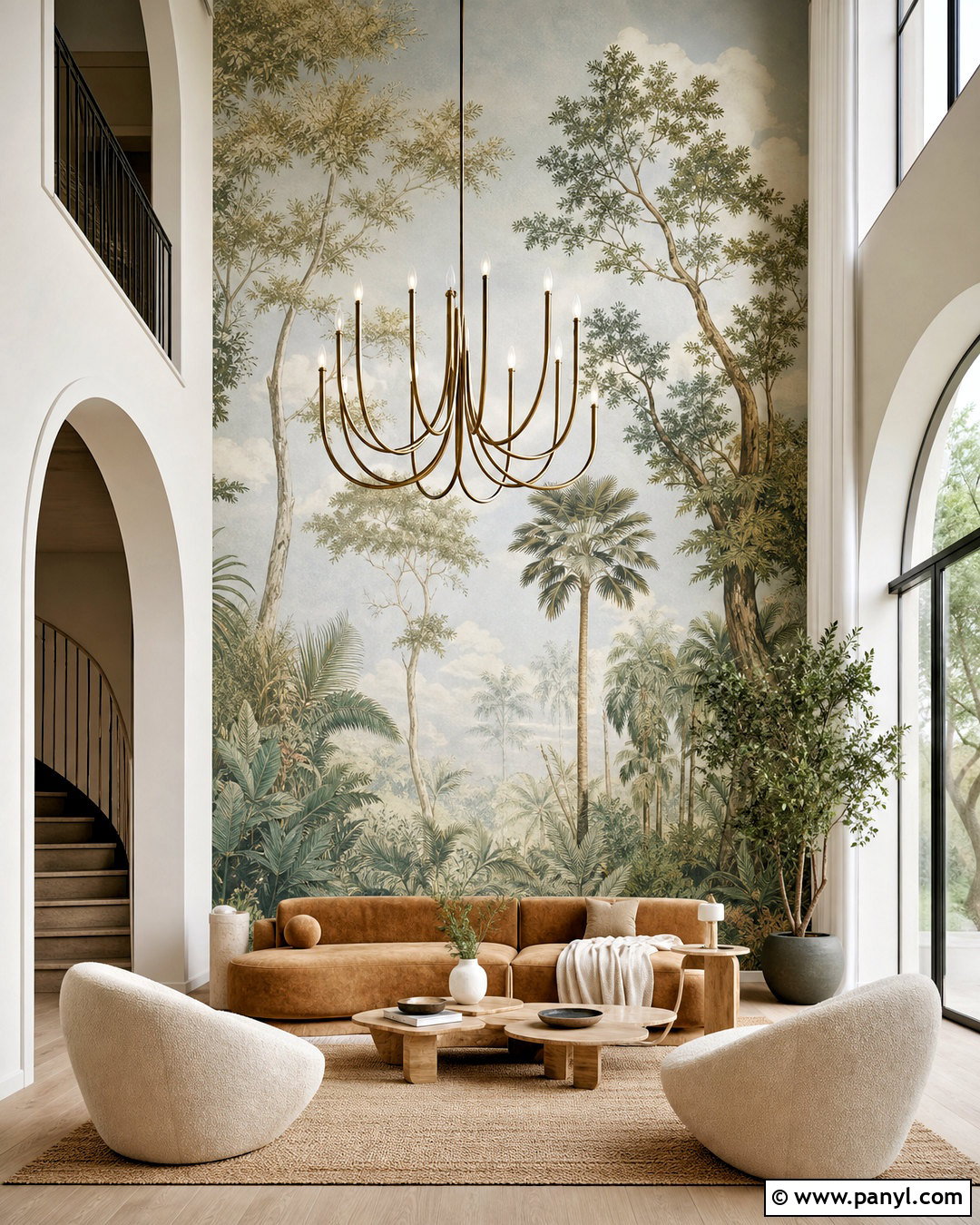 Wallpaper Mural For Tall Walls - 20 how to decorate tall walls high ceilings
