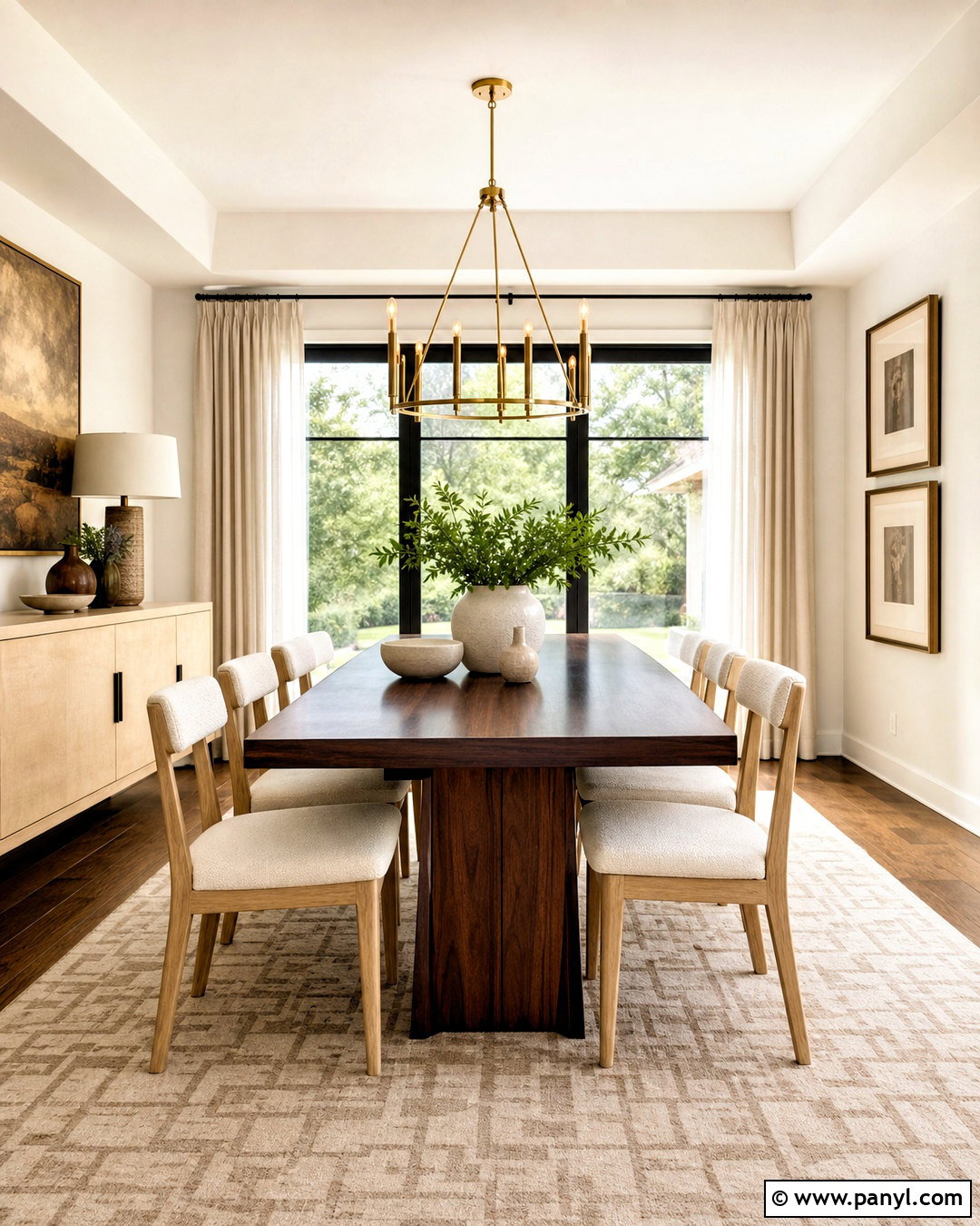 Walnut And Maple Dining Room - 20 wood combination interior ideas