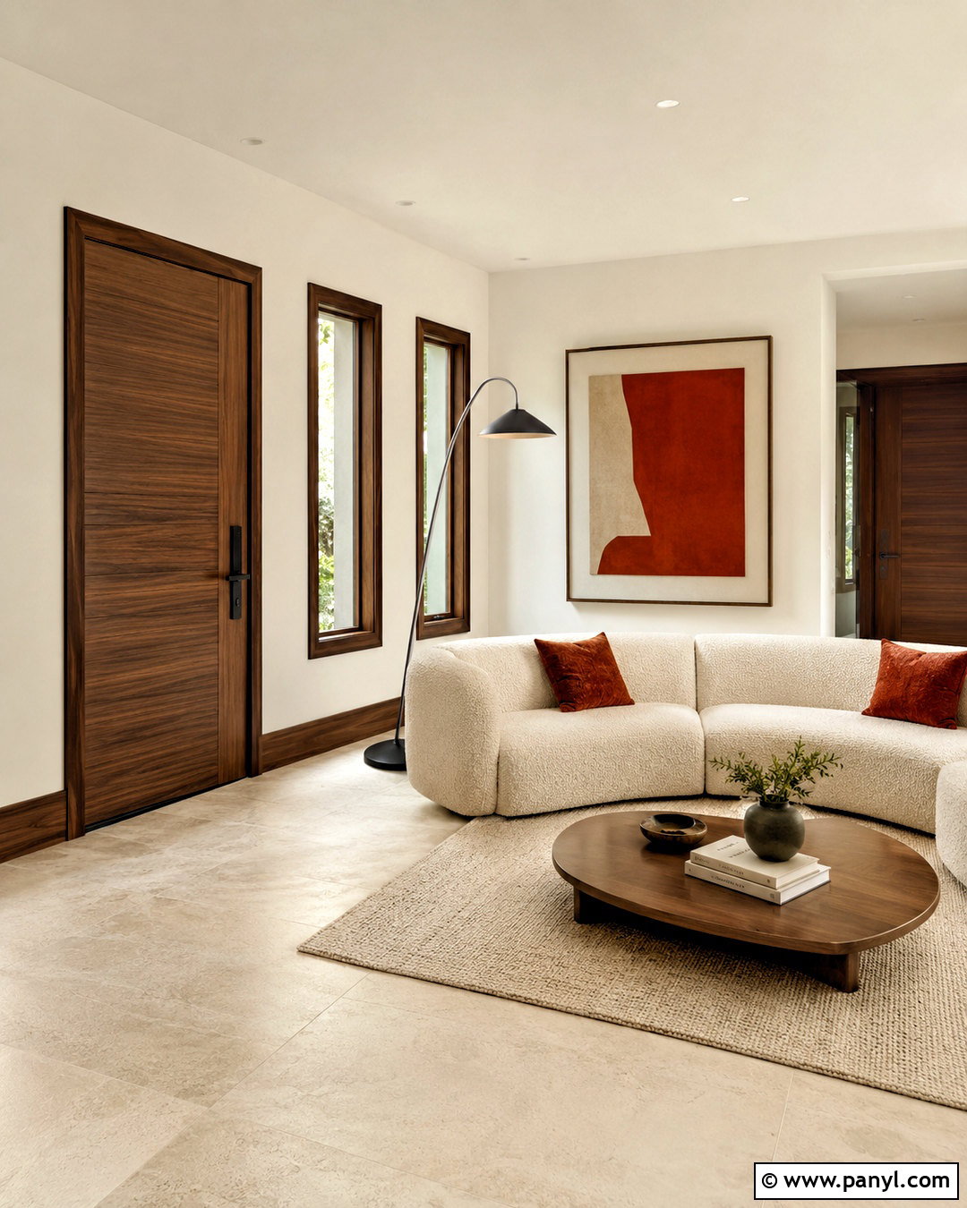 Walnut Baseboards And Window Trim - 20 modern baseboards and trim ideas