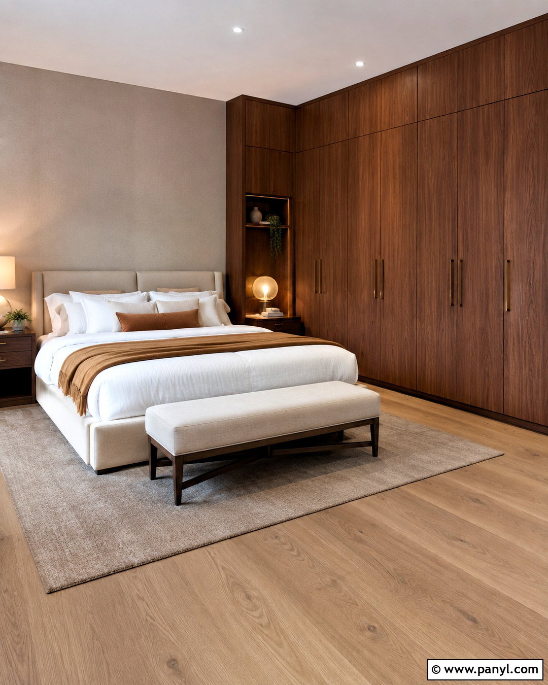 Walnut Brown Bedroom Cupboard - 20 cupboard colors bedroom ideas