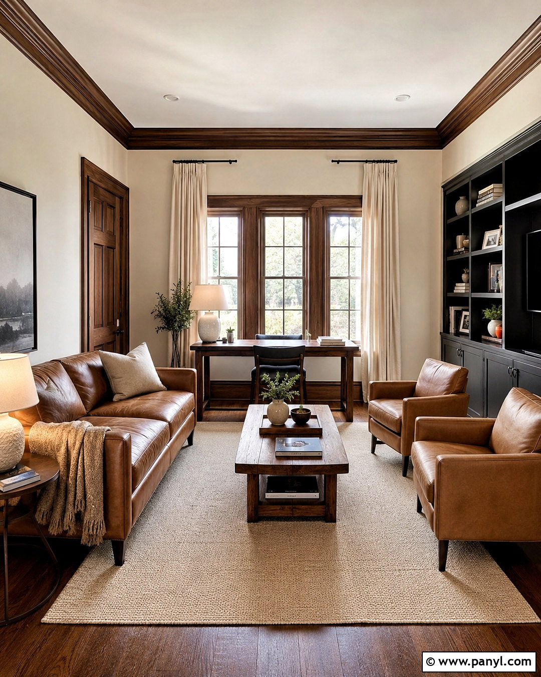 Walnut Stained Oak Trim - 20 oak trim updating ideas