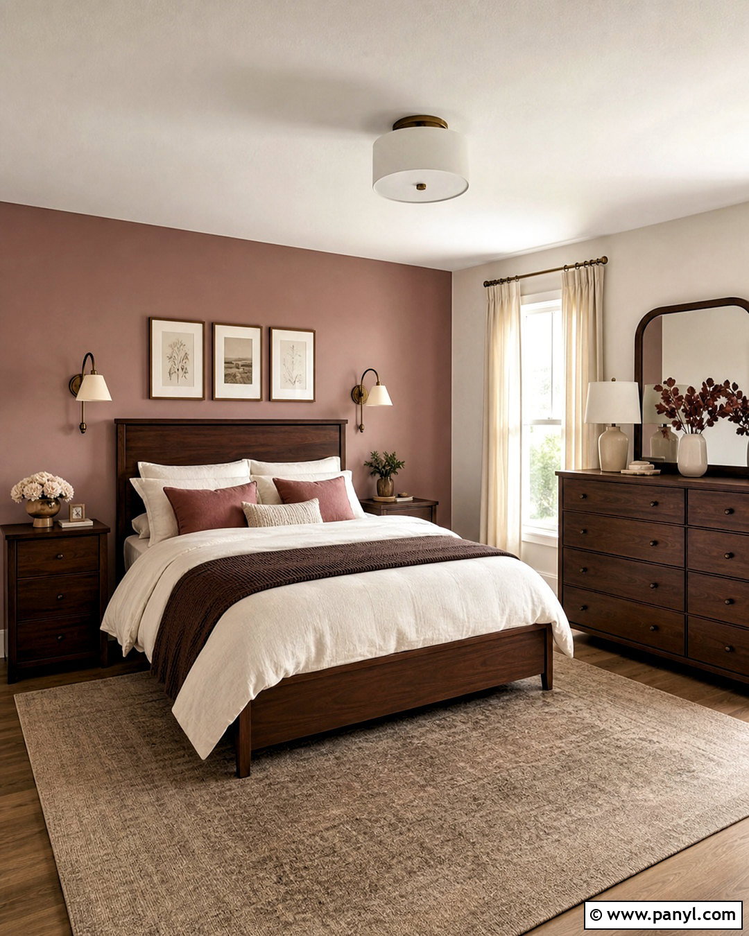 Walnut Wood And Blush Pink - 20 wood colour combination ideas