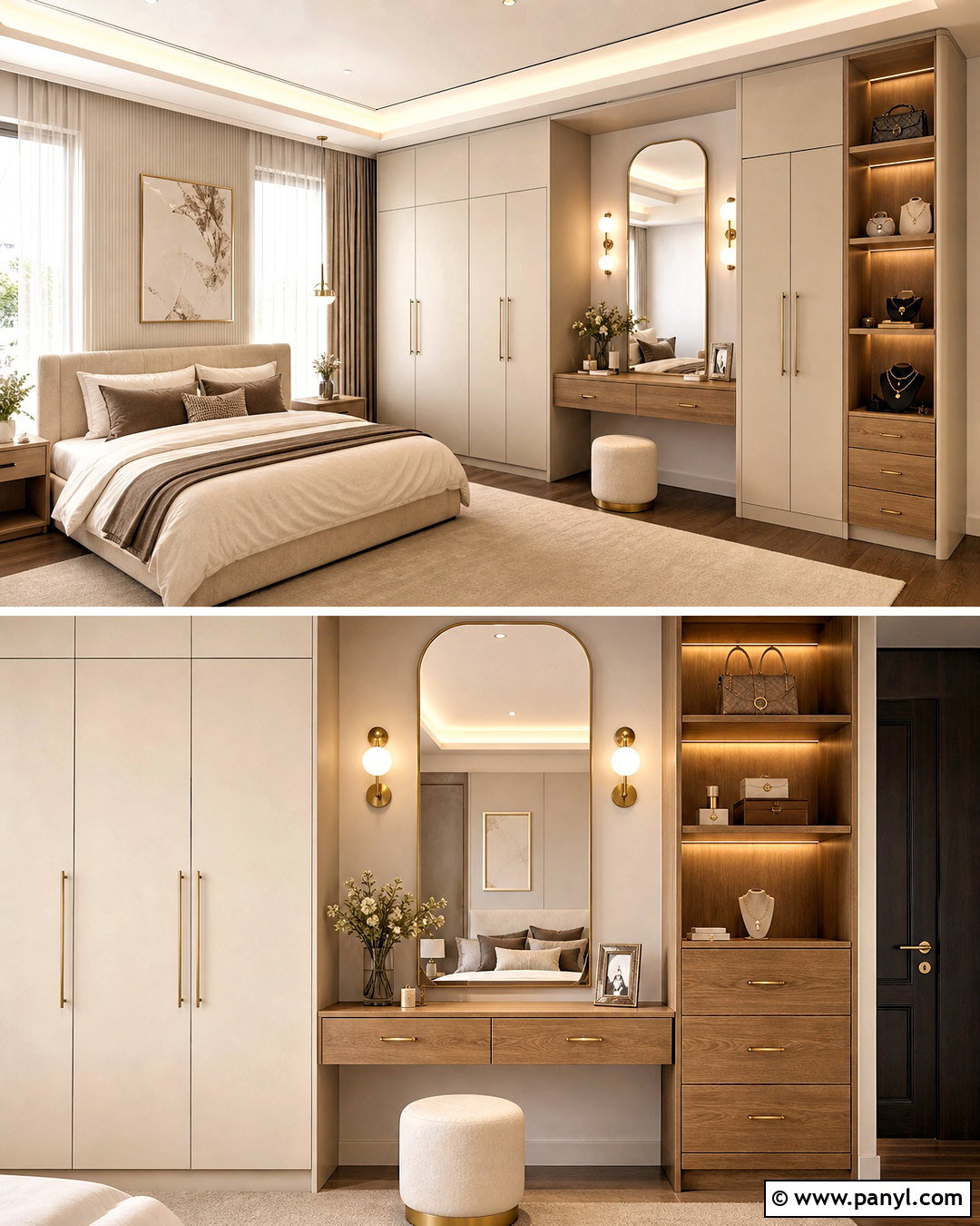 Wardrobe With Dressing Table - 20 trending wardrobe design ideas
