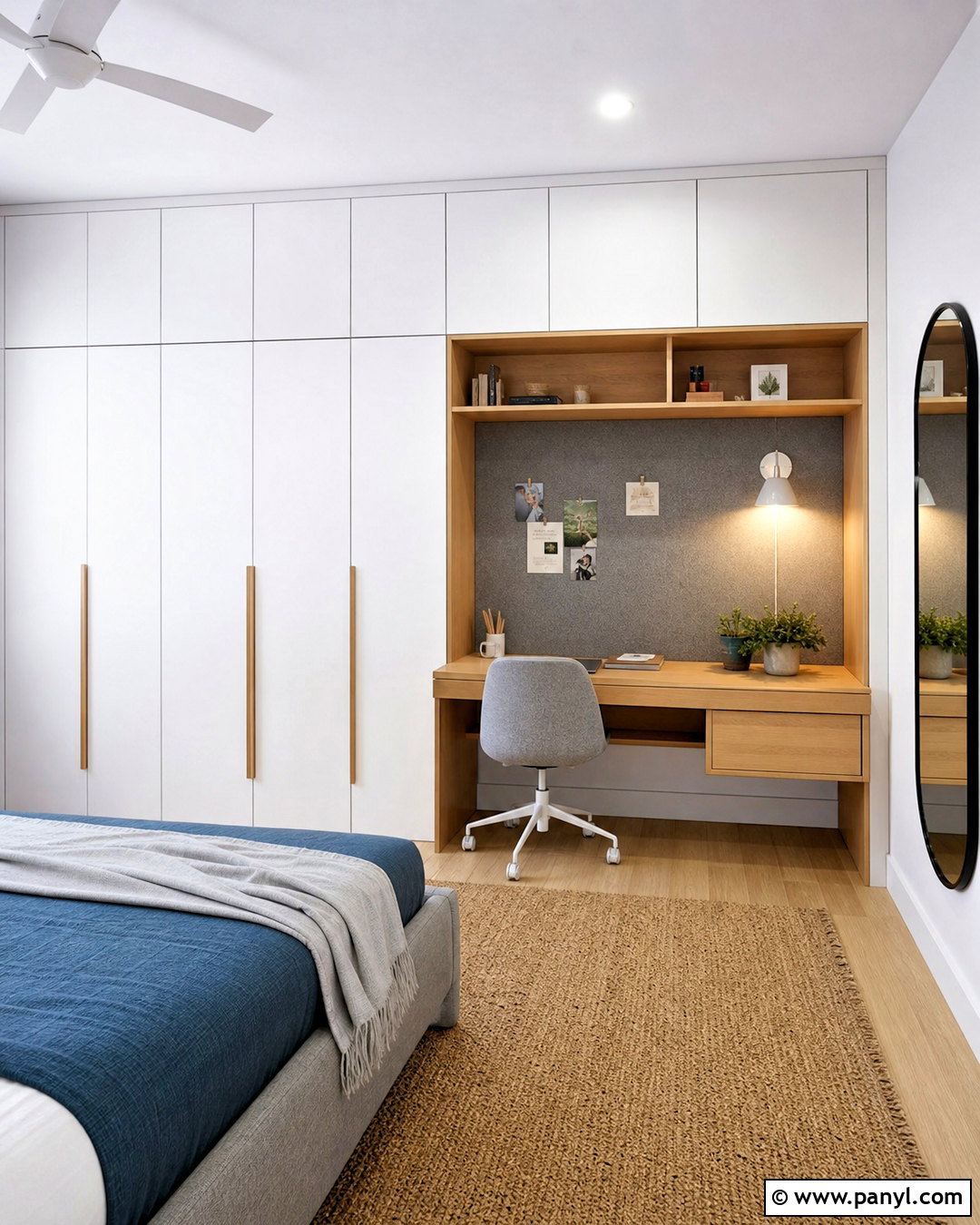 Wardrobe With Study Desk - 20 wardrobe design bedroom ideas