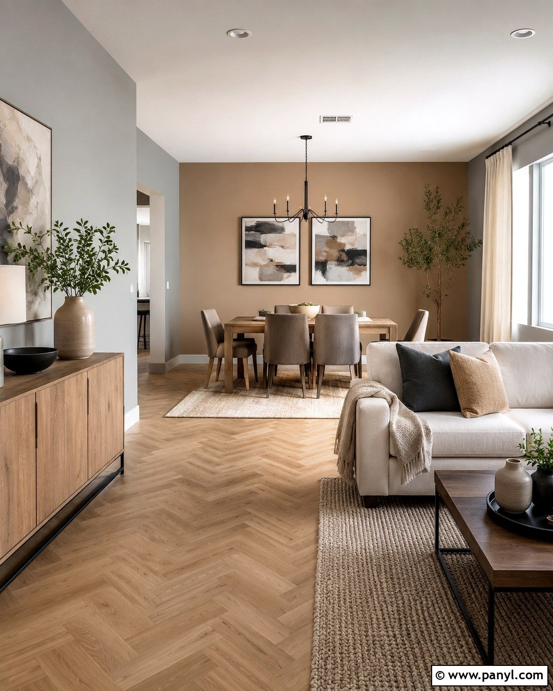 Warm Beige Accent Wall - 20 Accent Wall To Go With Gray Walls