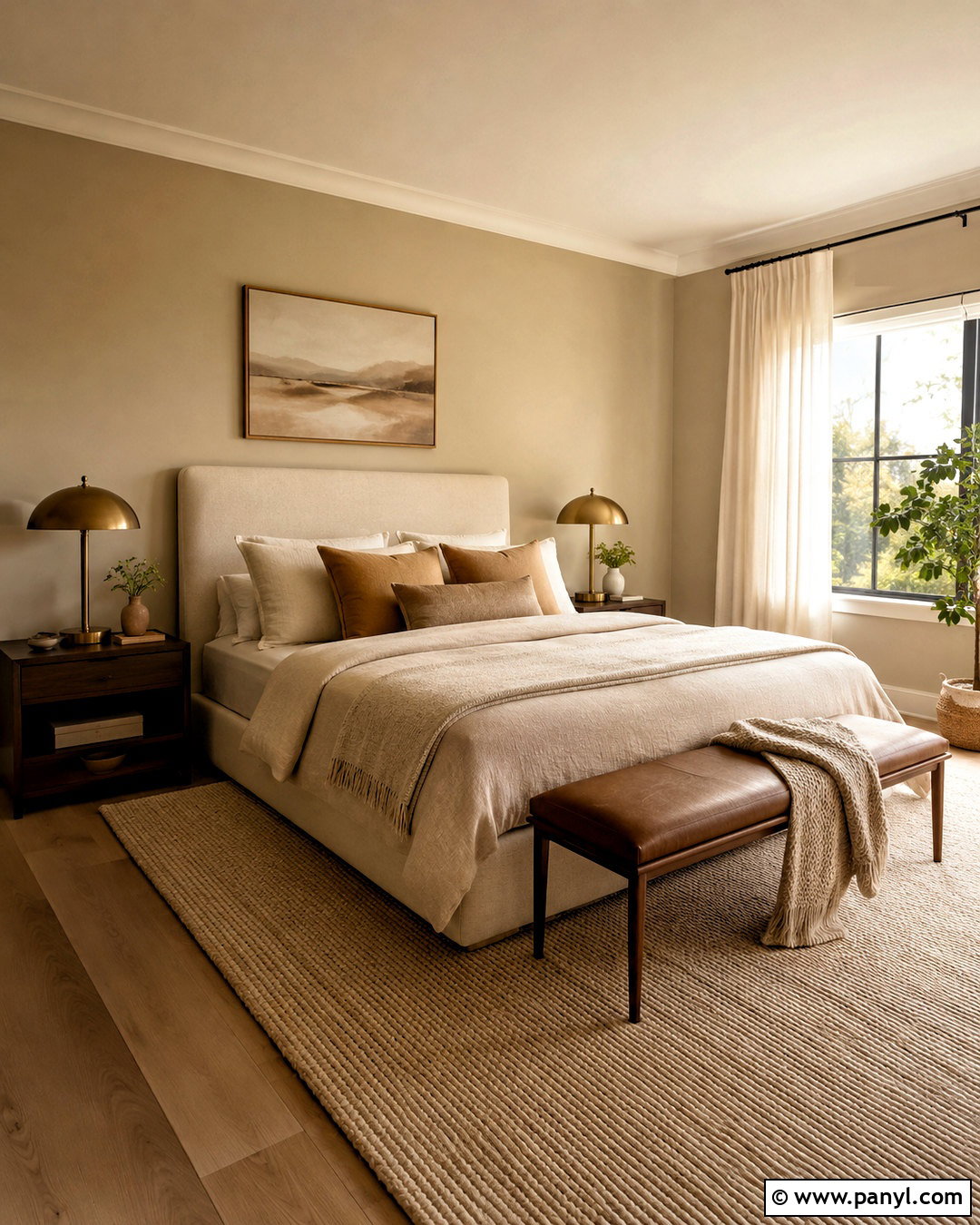 Warm Beige And Cream Bedroom Palette - 20 cozy bedroom color palette ideas
