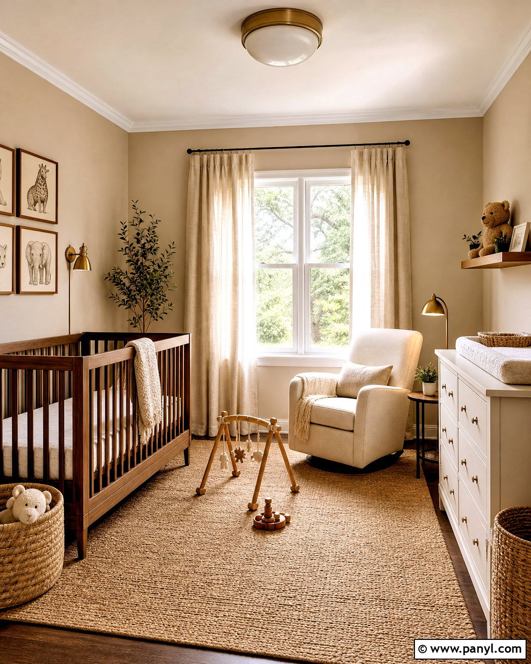 Warm Beige Baby Room - 20 baby room paint ideas
