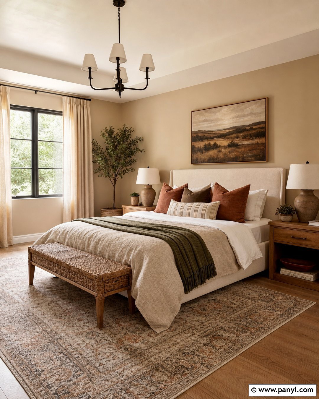 Warm Beige Bedroom Walls With Linen Layers - 25 warm beige wall ideas