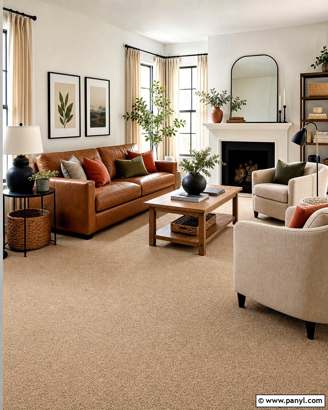 Warm Beige Carpet - 20 carpet color ideas