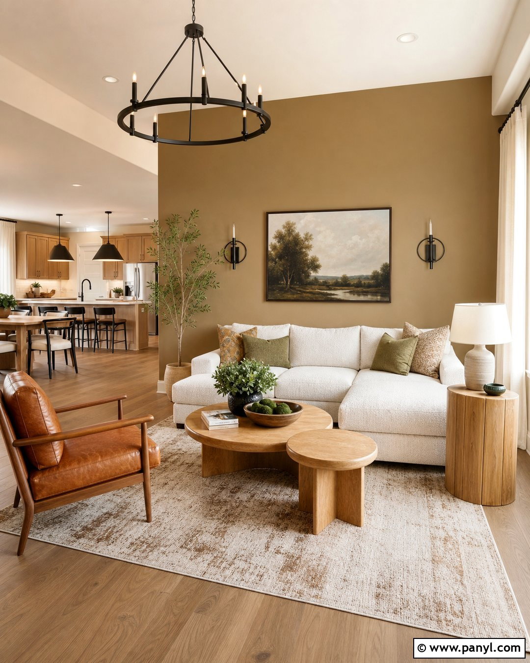 Warm Beige Feature Wall - 30 Feature Wall Colours