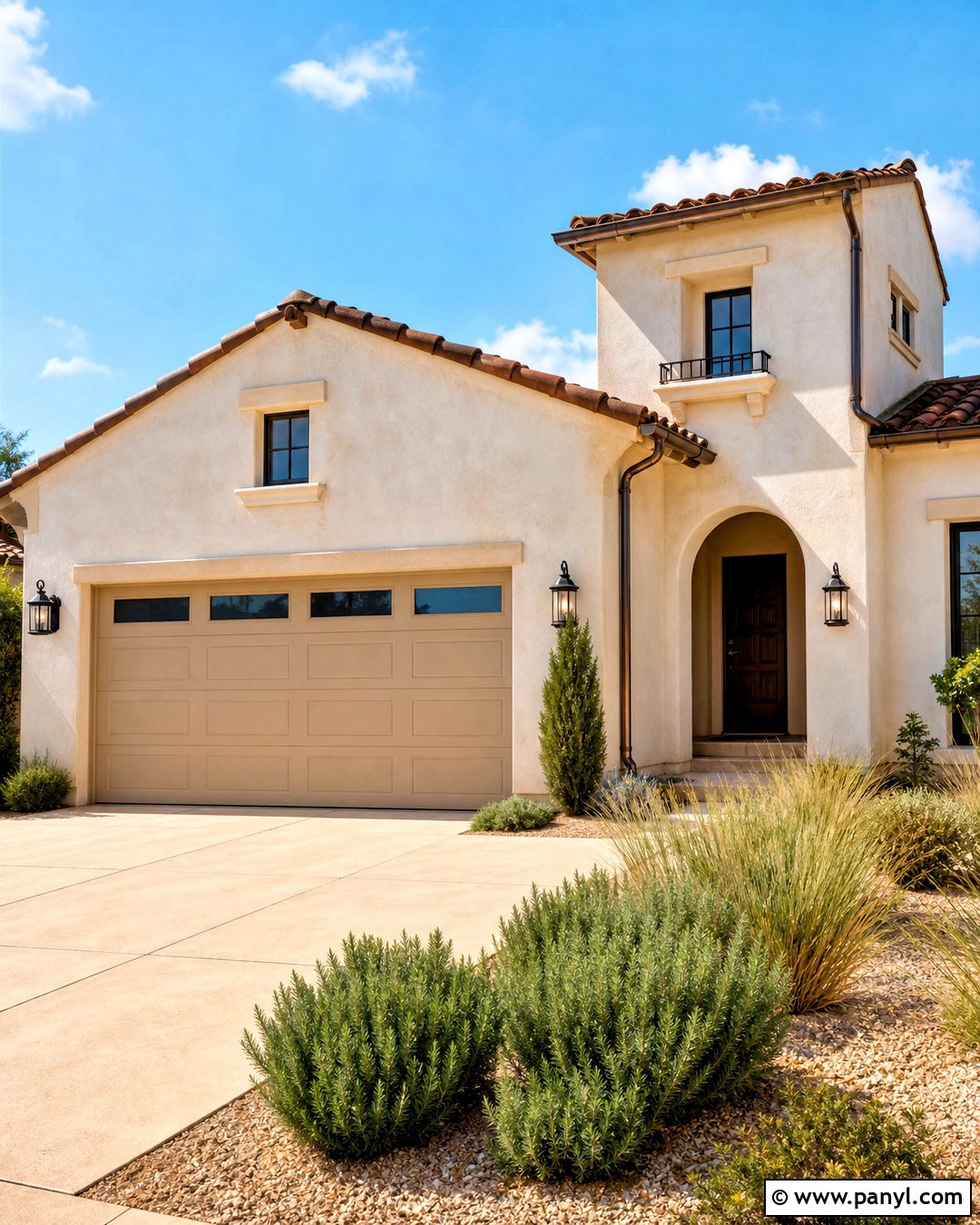 Warm Beige Garage Door - 20 garage door paint colors