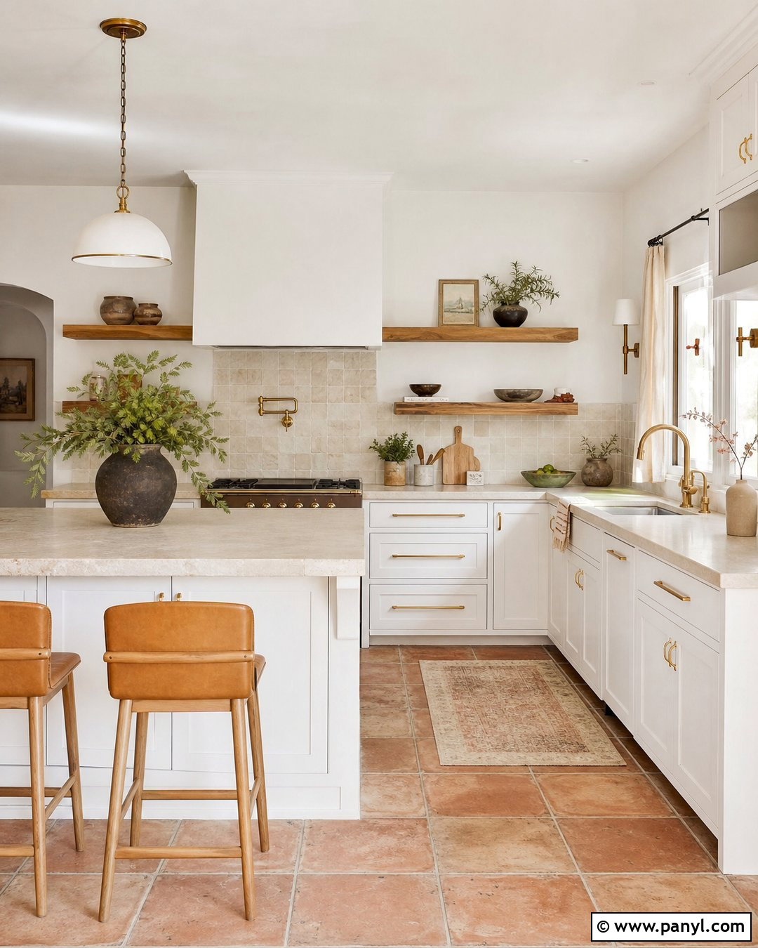 Warm Beige Kitchen Walls - 30 White Kitchen Wall Color Ideas