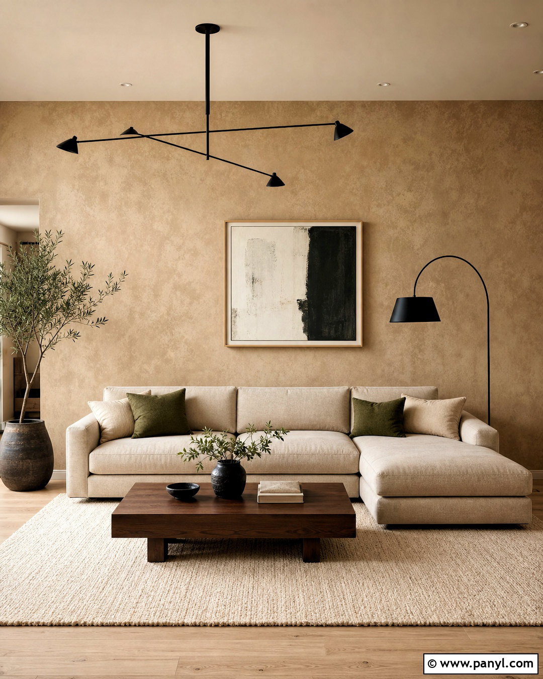 Warm Beige Limewash Textured Wall - 20 modern textured walls