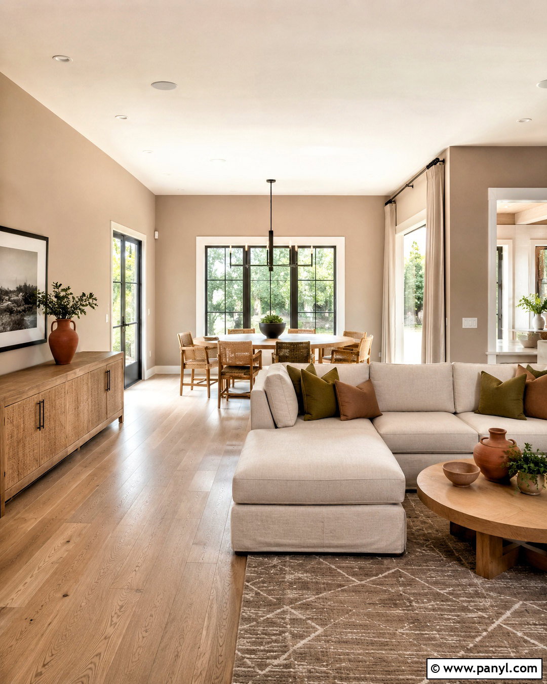 Warm Beige Open Plan Walls - 20 Warm Earthy Tone Walls