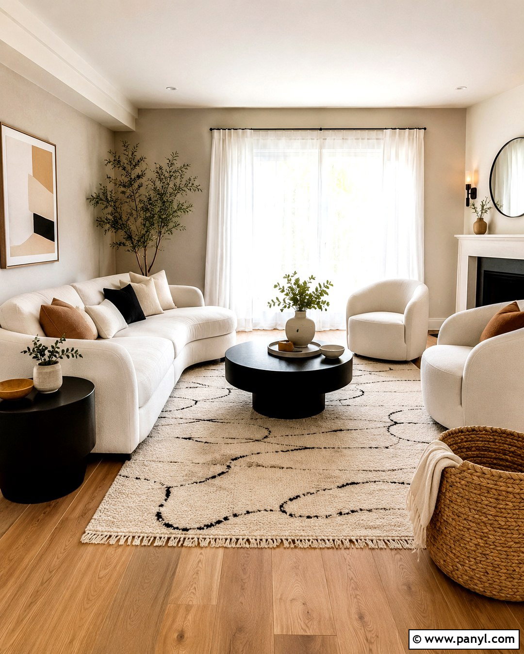 Warm Beige Paint With Black And White - 20 Paint Colors That Go With Black And White Ideas