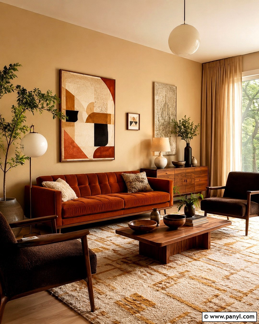 Warm Beige Wall Color - 20 70S Wall Colors