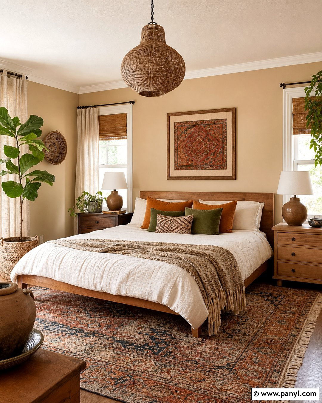 Warm Beige Walls With Boho Textures - 25 warm beige wall ideas