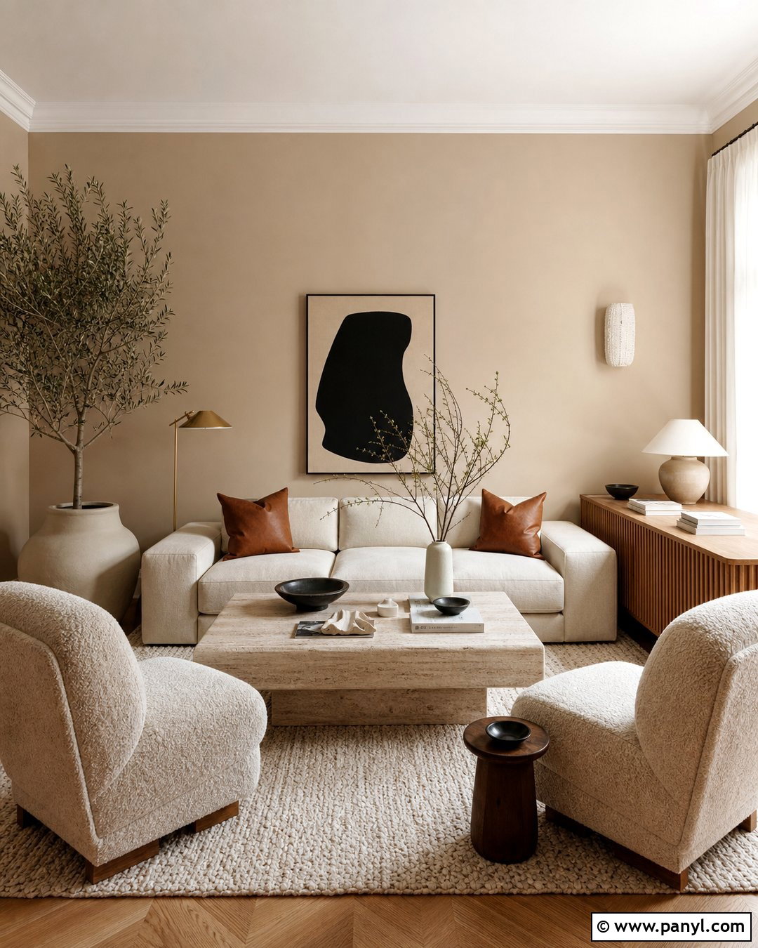 Warm Beige Walls With Cream Furniture - 25 warm beige wall ideas