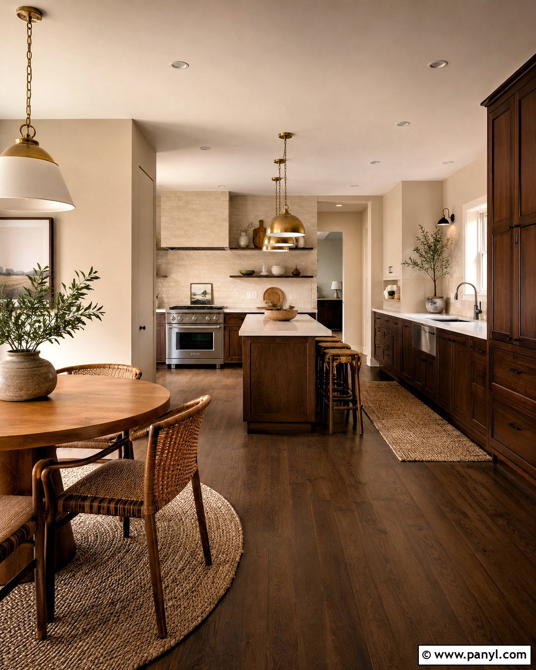 Warm Beige Walls With Dark Wood - 20 Wall Colors To Match Dark Wood Ideas