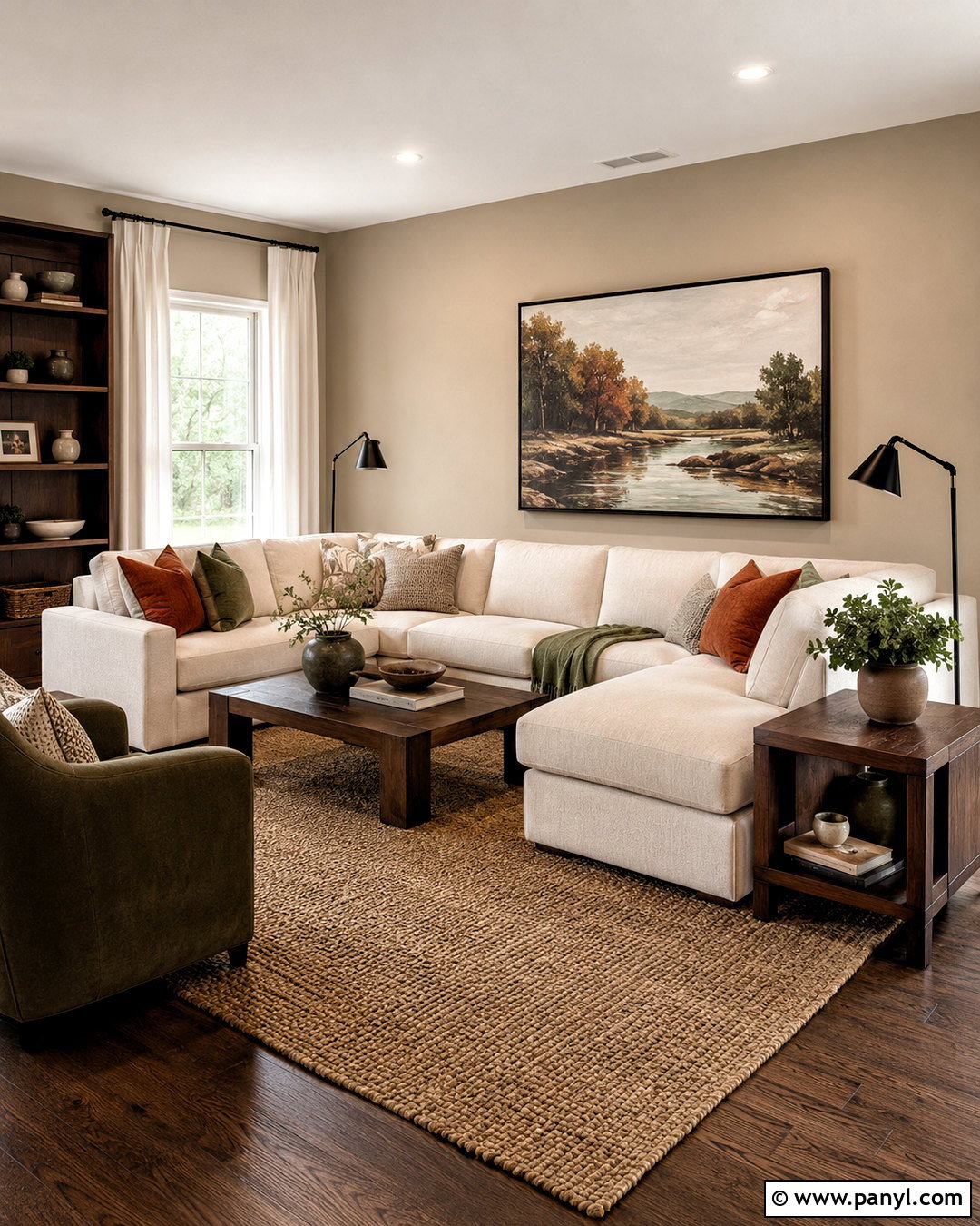 Warm Beige Walls With Dark Wood - 20 Wall Colors That Go Well With Dark Wood Ideas