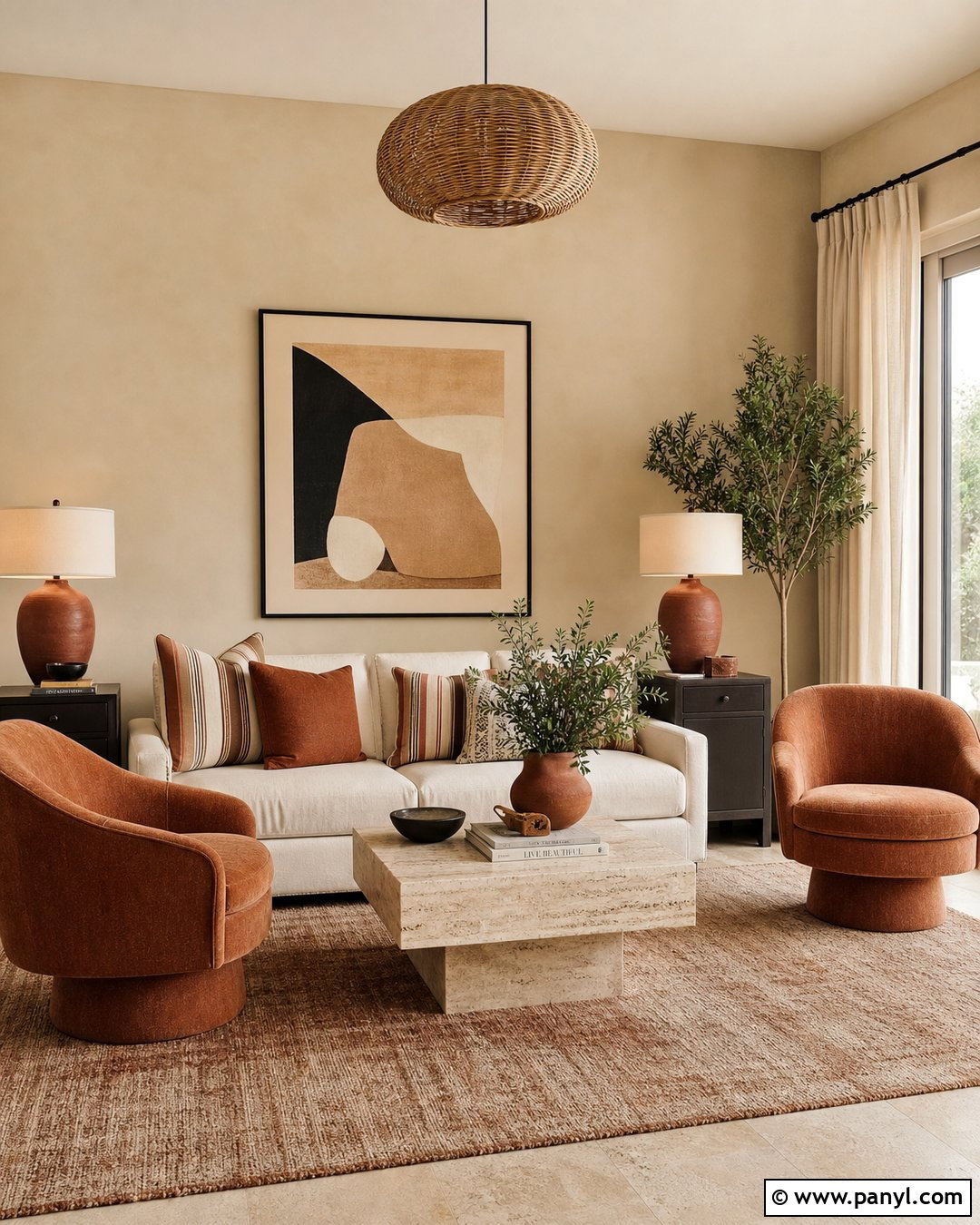 Warm Beige Walls With Terracotta Decor - 25 warm beige wall ideas