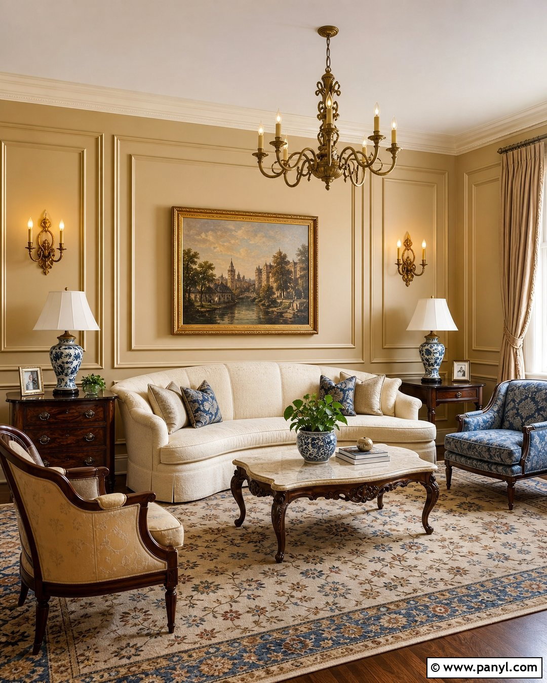 Warm Beige Walls With Traditional Molding - 25 warm beige wall ideas