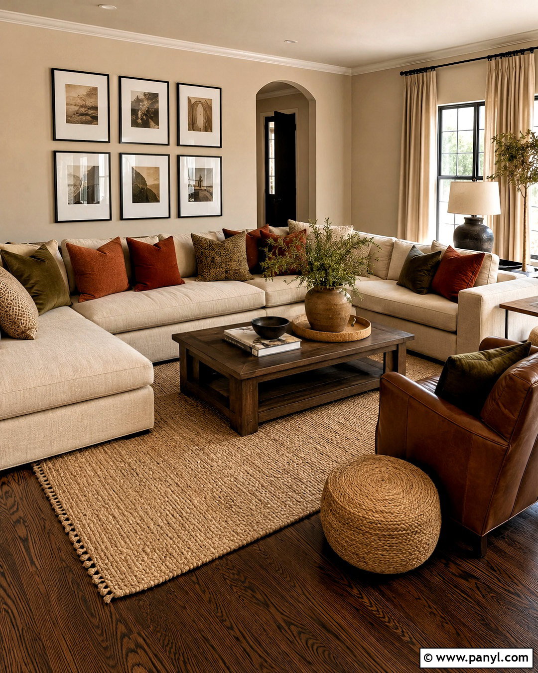 Warm Beige With Dark Wood - 20 paint colors that go with dark wood ideas
